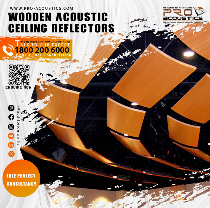 Acoustic Wooden Sound Reflectors