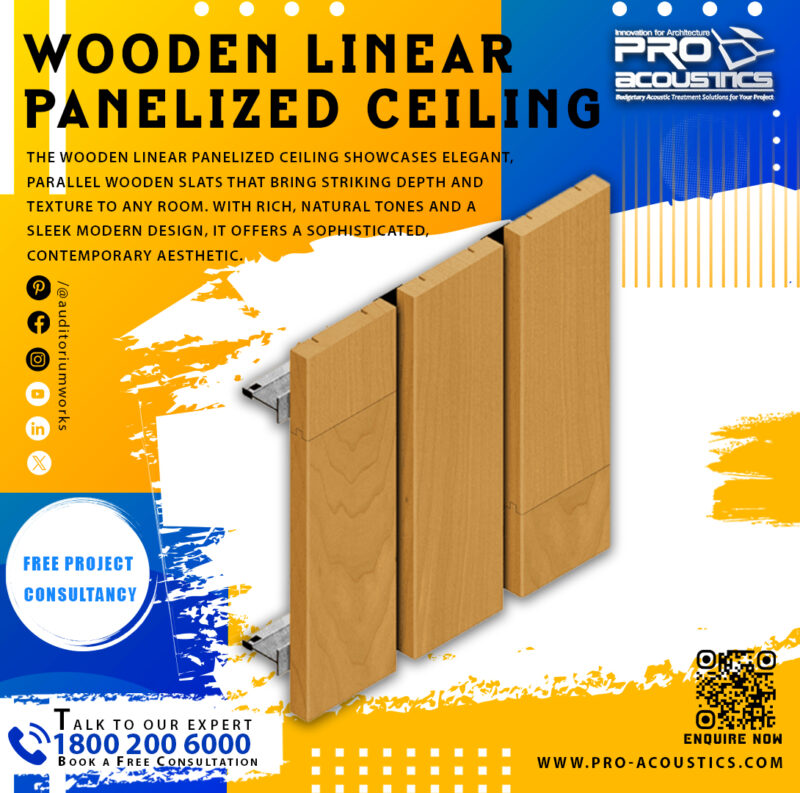 Wooden Linear Panelized Ceiling