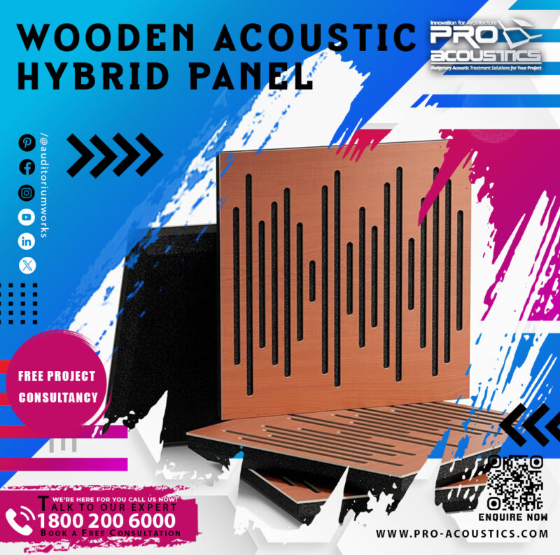 Wooden Acoustic Hybrid Panel