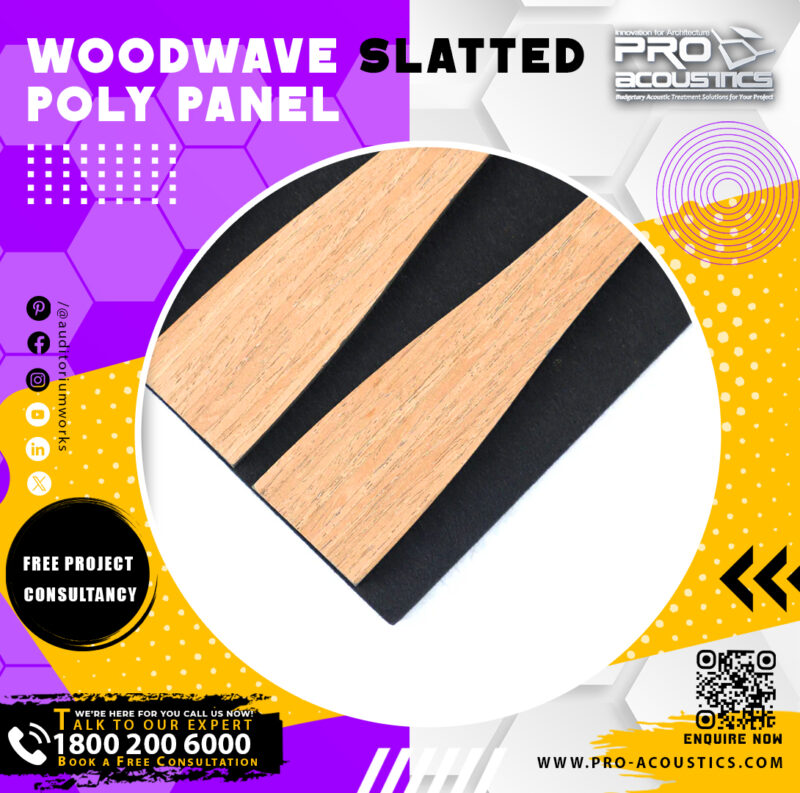 Woodwave slatted Poly Panel