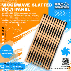 Woodwave slatted Poly Panel