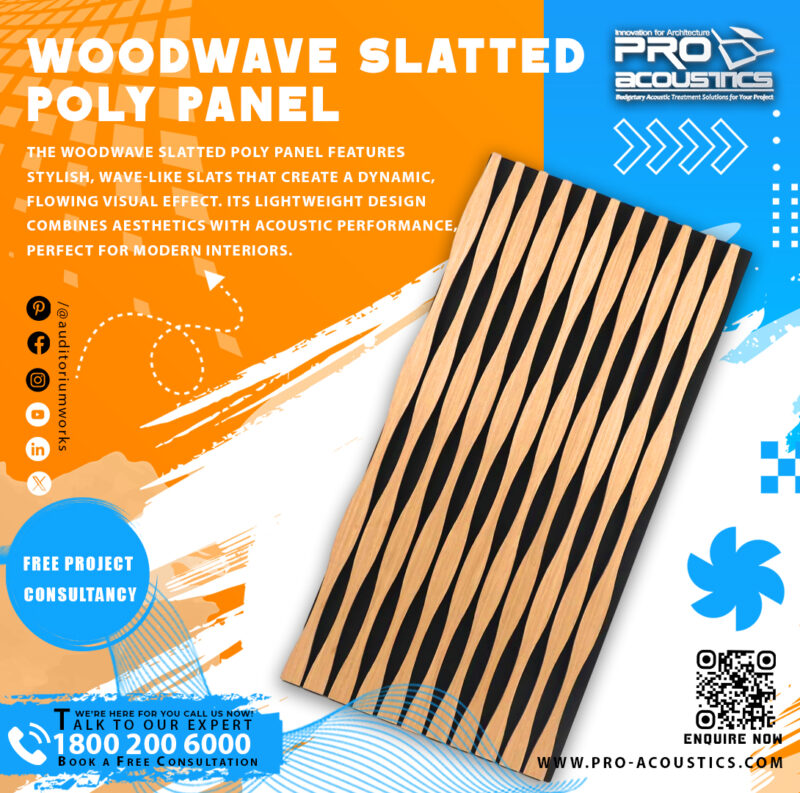 Woodwave slatted Poly Panel