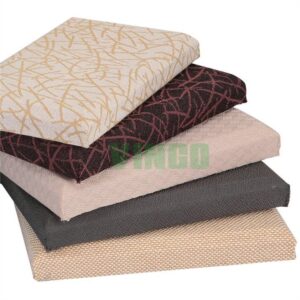 Fiberglass Wall Panels With Fabric-leather Wrapped Acosutic Panel