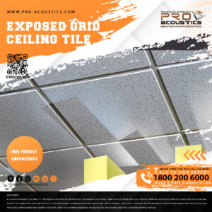 Exposed Grid Metal Ceiling Tile