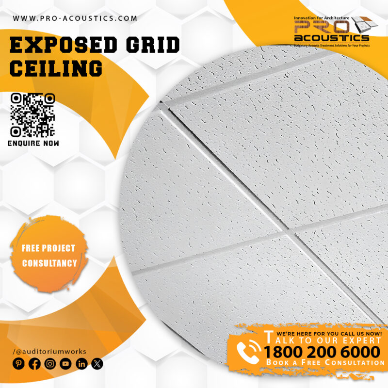 Exposed Grid Metal Ceiling Tile