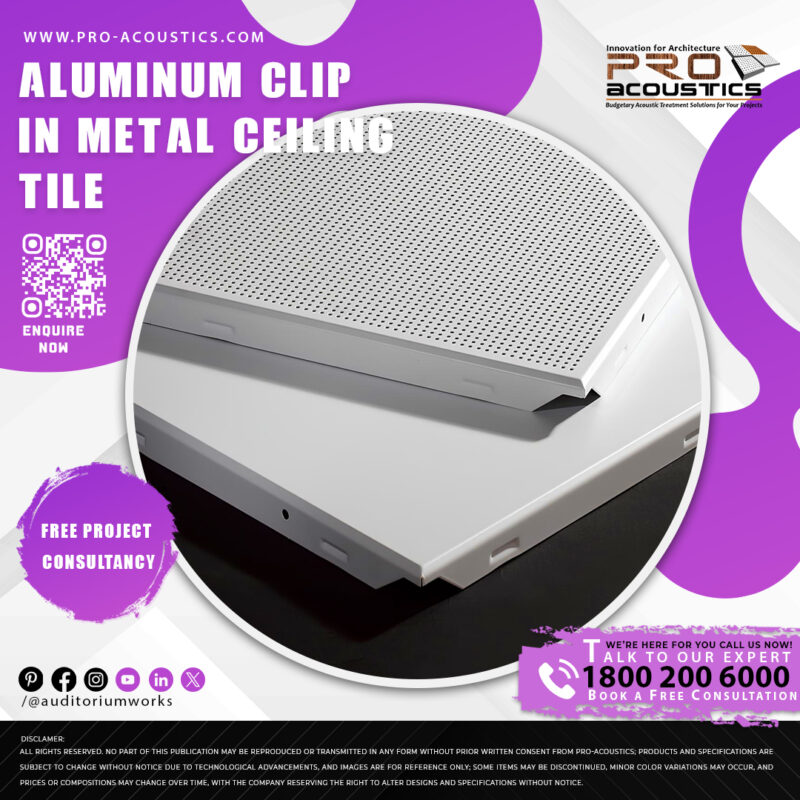 Clip in Metal Grid Ceiling Tile