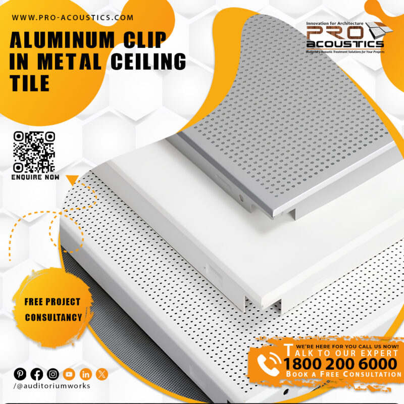 Clip in Metal Grid Ceiling Tile