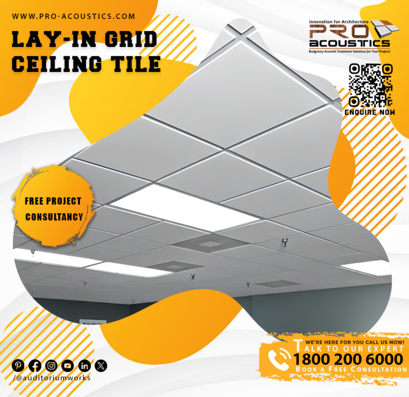 Lay-In Metal Grid Ceiling Tile