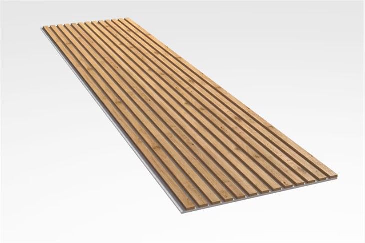 Wooden Slat Acoustic Panels Hotel Living Room