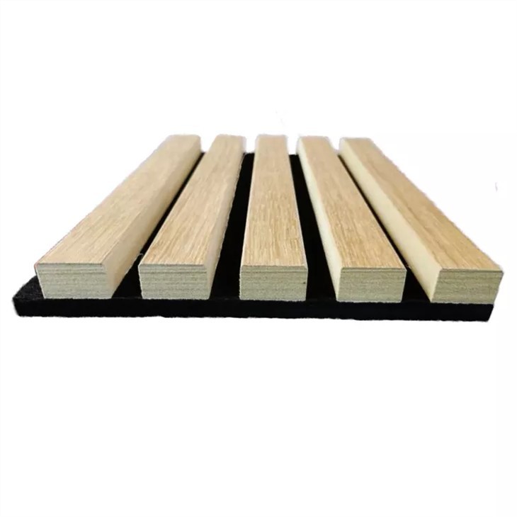 Interior Soundproofing Wood Acoustic Slat Pet And Wooden Wall Panel For Auditorium Hall