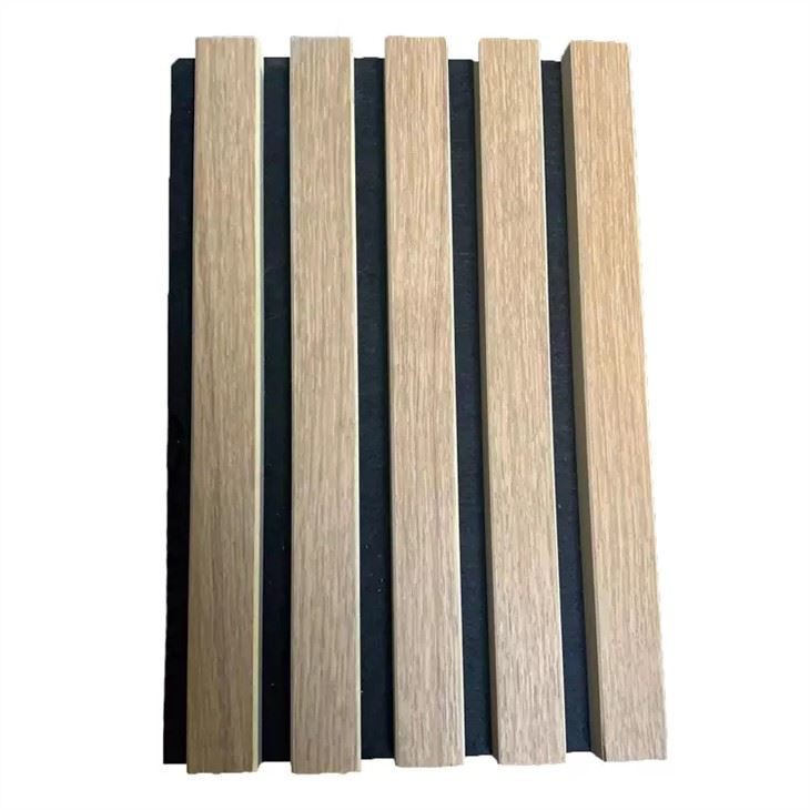 Interior Soundproofing Wood Acoustic Slat Pet And Wooden Wall Panel For Auditorium Hall