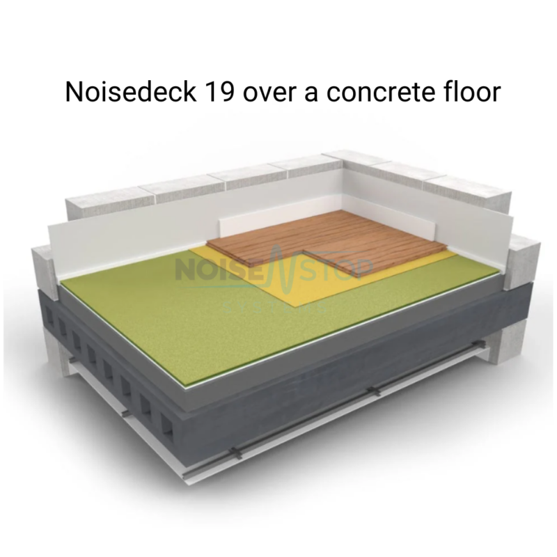 Noisedeck 19 Acoustic Flooring 1200mm x 600mm x 19mm