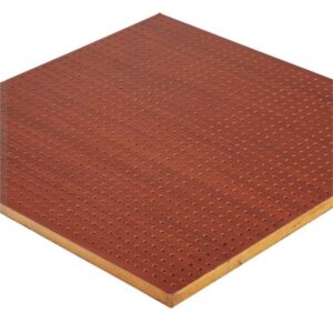 Perforated Wooden Grooved Acoustic Panel For Musid Halls, Home Theater, Office