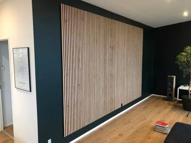 Sound Absorption Decorative Board Pet And Slatted Wood Veneer Acoustic Panel For Interior Wall And Ceiling