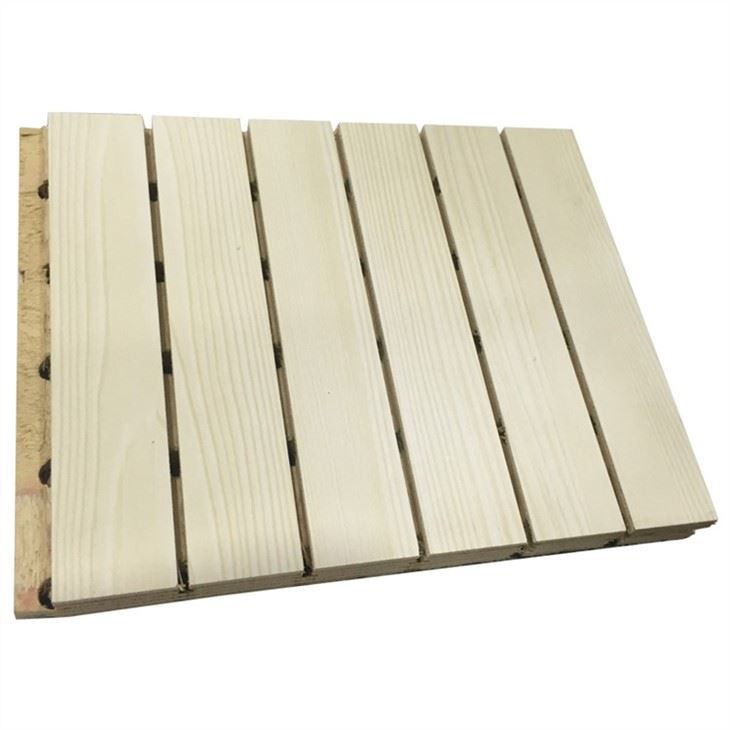 Sound Absorption Natural Grooved Acoustic Panel