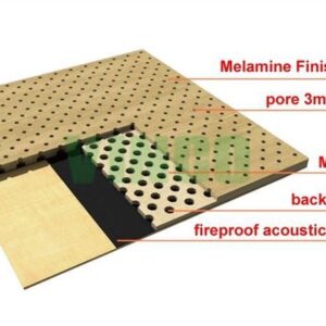 Soundproof Acoustical Perforated Wooden Board