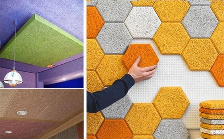 Wall Decoration Wood Wool Acoustic Borad