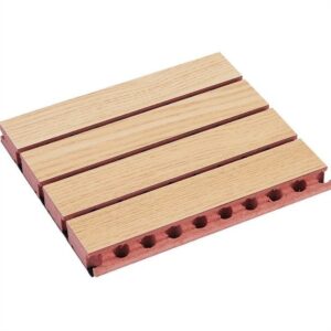 Wooden Agrooved Acoustic Perforated Panel